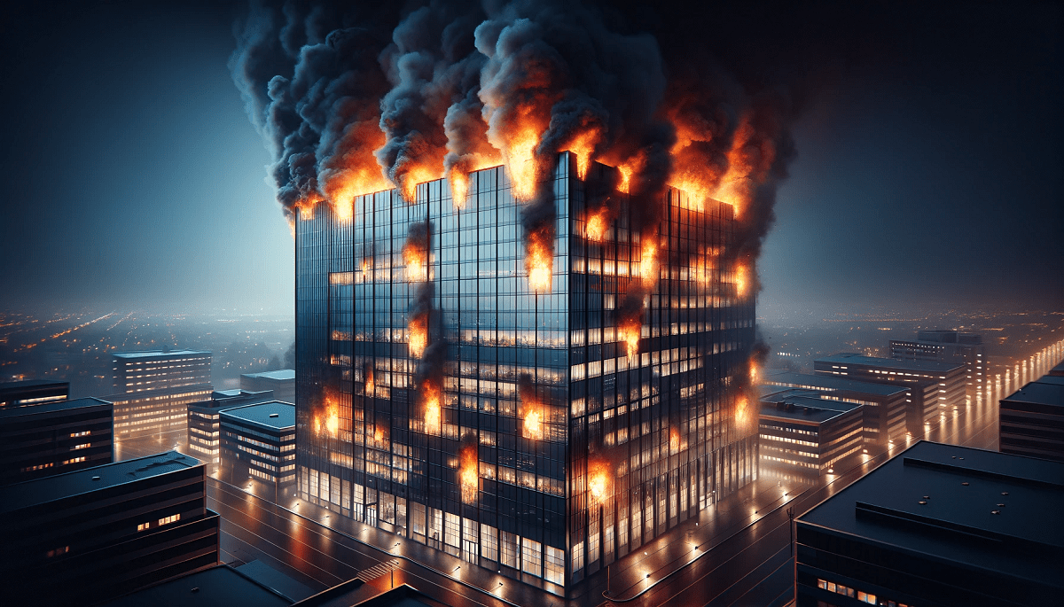 incendie en entreprise