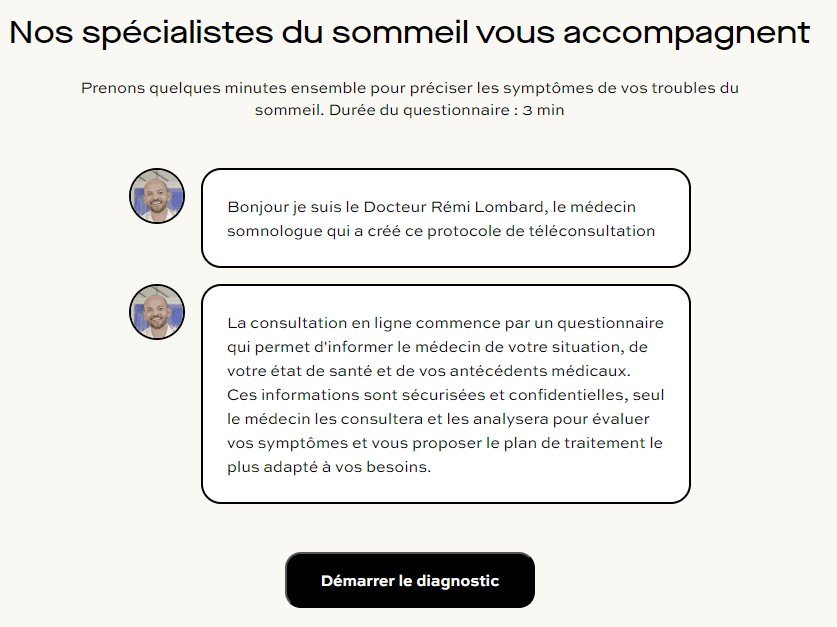 diagnostic trouble du sommeil
