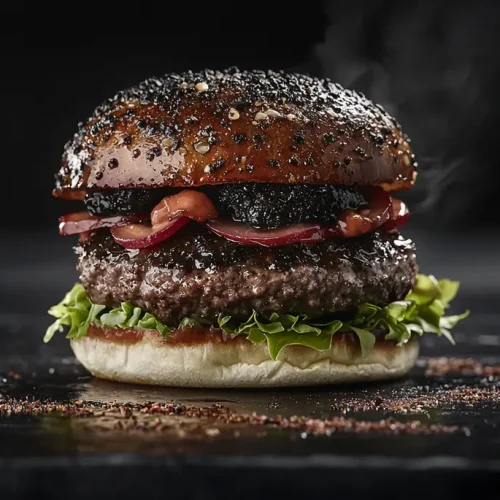 recette Burger à la truffe noire
