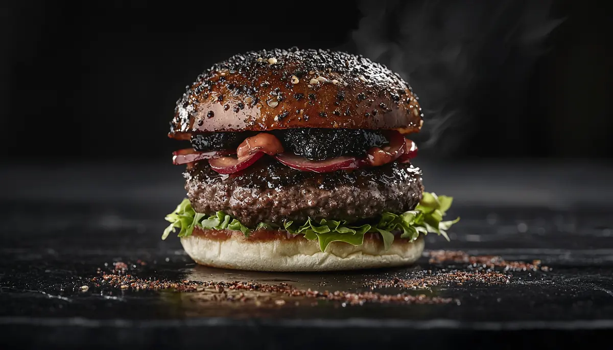 recette Burger à la truffe noire