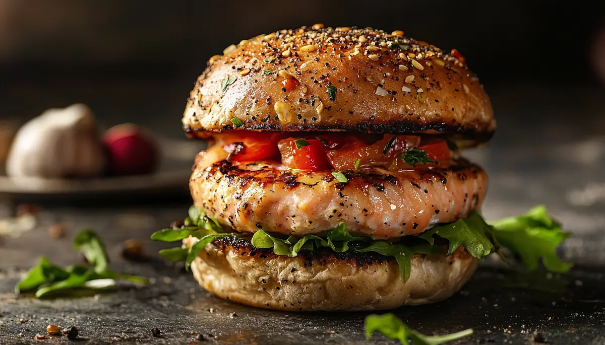 recette Burger au saumon grillé