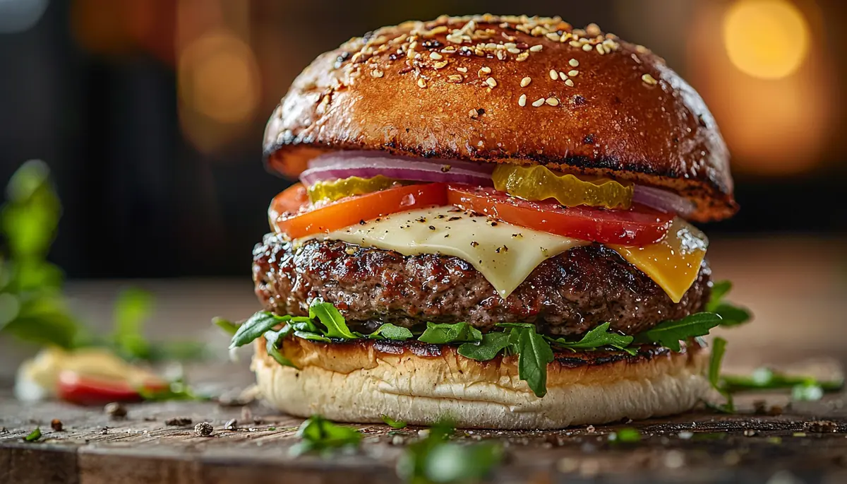 recette Burger aux quatre fromages