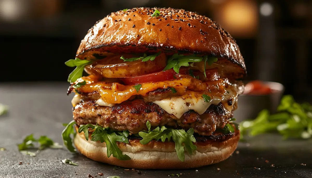 recette Burger croustillant au poulet et sauce moutarde miel