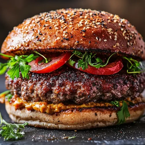 recette Burger curry et coriandre