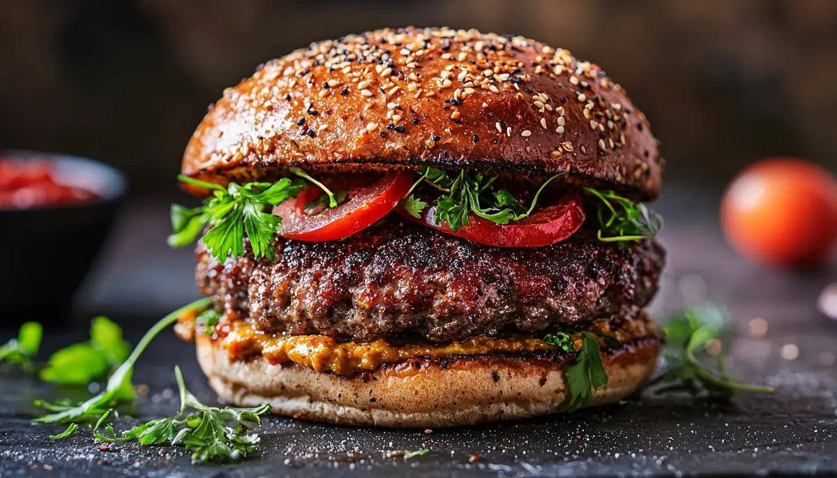 recette Burger curry et coriandre