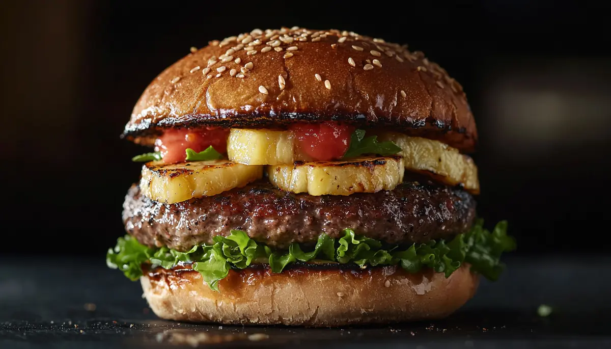 recette Burger hawaïen à l’ananas grillé