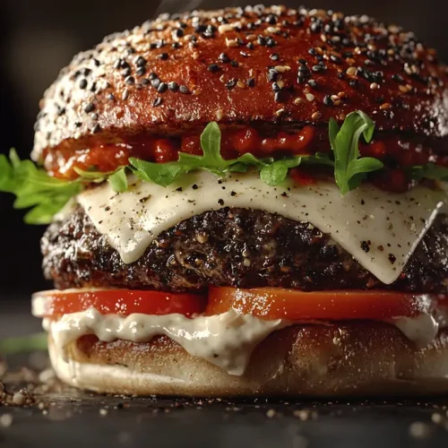 recette Burger italien à la mozzarella