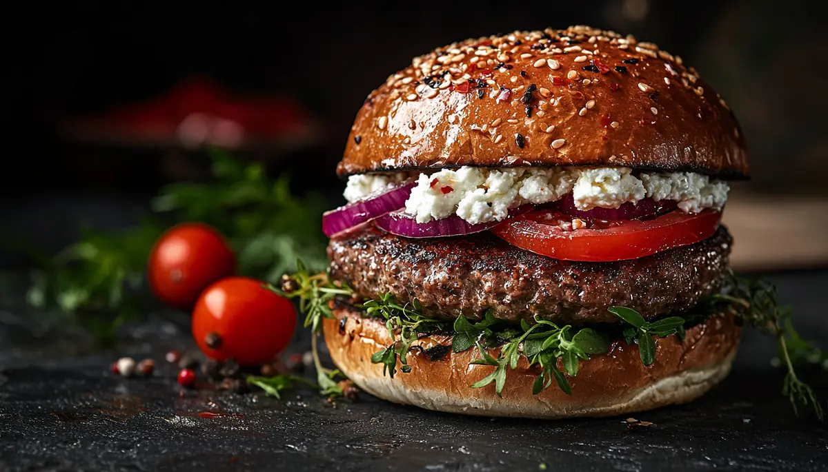recette Burger méditerranéen à la feta