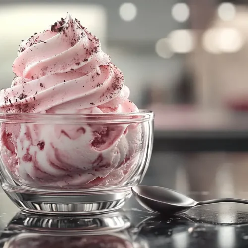 recette Glace framboise chocolat blanc