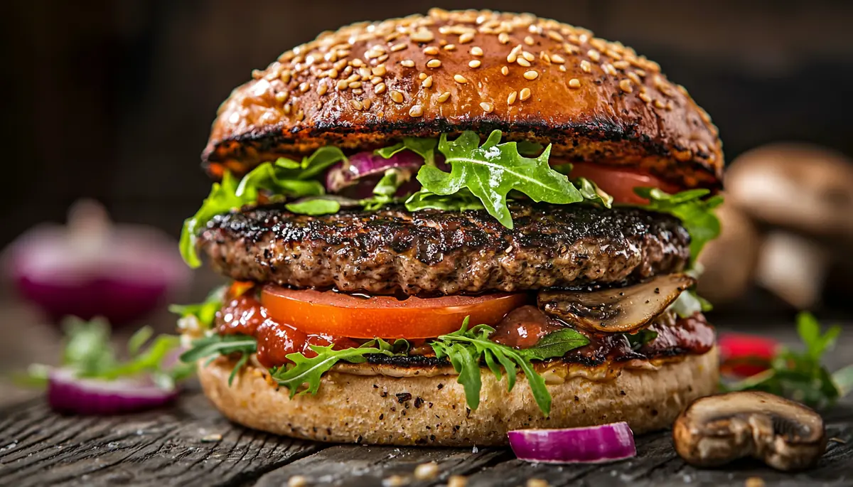 recette Mushroom Swiss burger