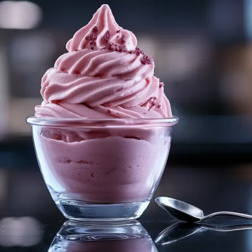 recette Glace rose et litchi façon dessert asiatique