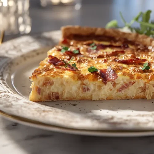 recette Quiche lorraine gourmande aux lardons fumés