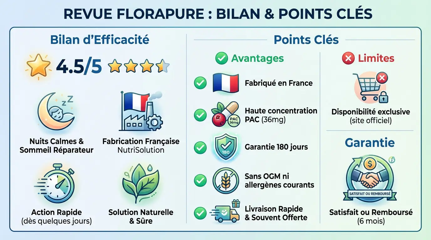Revue Florapure : Bilan et points clés du soin urinaire