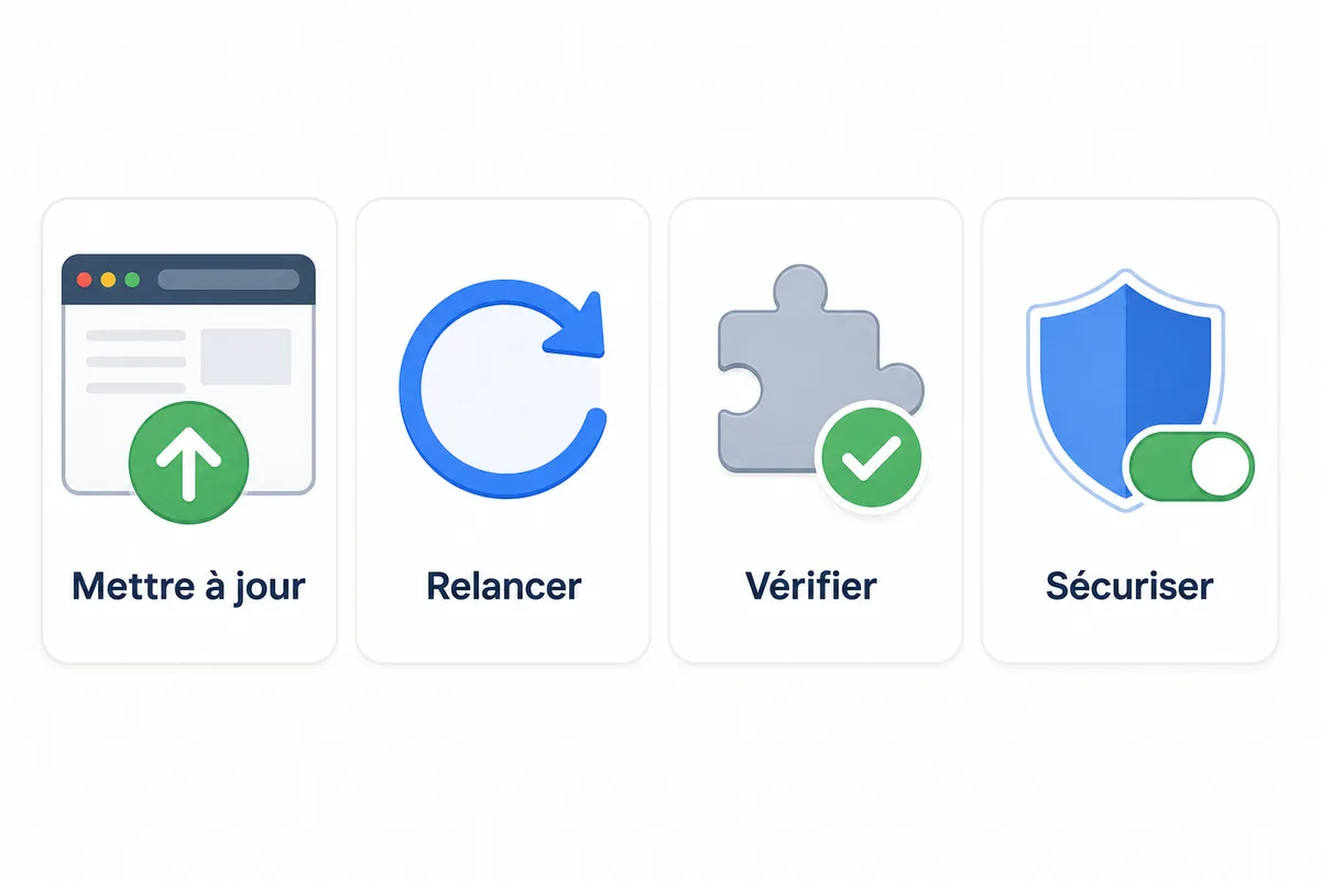contrôle simple après une grosse mise à jour Chrome