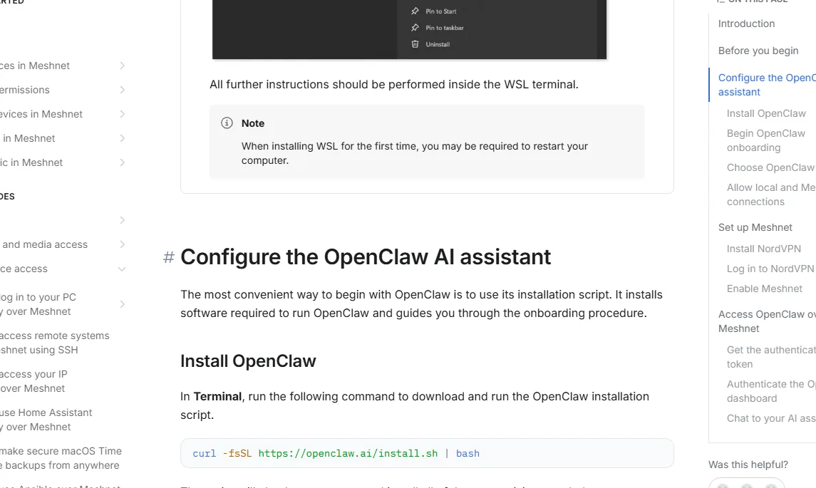 commande officielle pour installer OpenClaw depuis le terminal