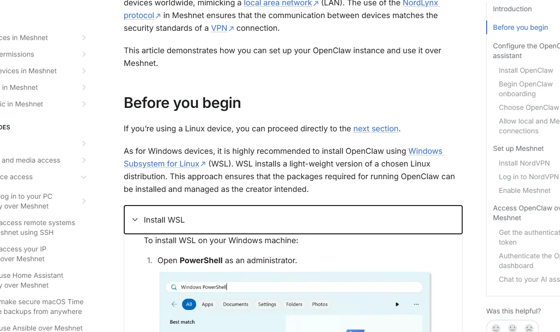 installation WSL pour préparer OpenClaw sur Windows